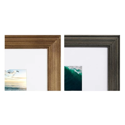 10pc Bordeaux Frame Box Set Rustic Brown/Charcoal Gray - Kate & Laurel All Things Decor 4 10pc Bordeaux Frame Box Set Rustic Brown/Charcoal Gray - Kate & Laurel All Things Decor - Image 2