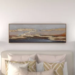 Canvas Geode Handmade Foiled And Brushstrokes Framed Wall Art With Gold Frame Gold - Olivia & May -Finest Home Decoration GUEST a506c4a1 f5d7 4f9b 9a6b 55cad65ce1fc