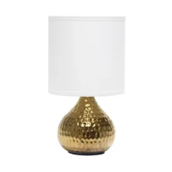 Hammered Drip Mini Table Lamp With Fabric Shade - Simple Designs -Finest Home Decoration GUEST a520f773 0176 4531 8e97 a67418139a78