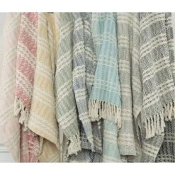 50"x60" Multi Striped Throw Blanket - Rizzy Home -Finest Home Decoration GUEST a5bfcb1d 0d59 4be5 b7f6 8543d1a574ac