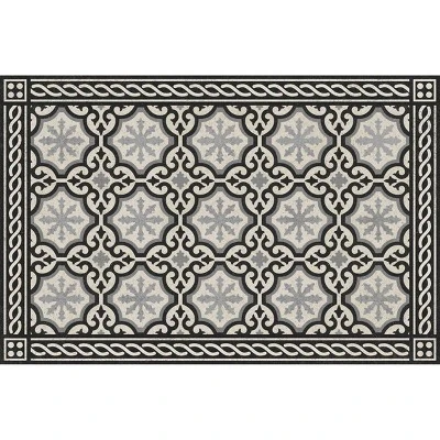FlorArt Chelsea Noir Low Profile Easy Clean Kitchen Mat Black/Gray - Bungalow Flooring 6 FlorArt Chelsea Noir Low Profile Easy Clean Kitchen Mat Black/Gray - Bungalow Flooring - Image 4