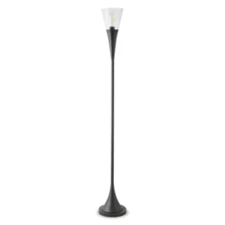 Glass Floor Lamp In Black - Henn&Hart -Finest Home Decoration GUEST a6b6b27b 95a1 4640 8dc9 ea8c041c878d
