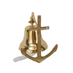 Brass Bell Wall Decor With Anchor Backing - Olivia & May -Finest Home Decoration GUEST a6d25981 ae10 42ca 86d0 fcb2b224ba6b