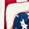 50"x60" U.S.A Flag Design Sherpa Throw Blanket Red - Saro Lifestyle -Finest Home Decoration GUEST a7c05fdc 53fd 42c7 a9a8 6fe7ed00c765