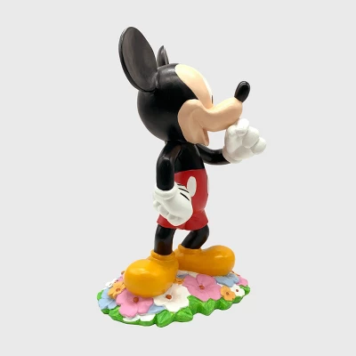Disney 18" Mickey Mouse With Flowers Resin Statue 3 Disney 18" Mickey Mouse With Flowers Resin Statue