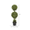 36" Artificial Boxwood In Nursery Pot (UV) - Vickerman -Finest Home Decoration GUEST a95f2098 df0d 4cd1 ba77 43ba59d7e4b6