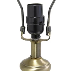 25" Classic Fluted Ceramic/Metal Table Lamp With Fabric Shade Gray/White - Lalia Home -Finest Home Decoration GUEST aa2cc8bc 8126 42fb 9aa2 3175254d37c6