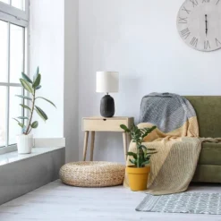 20.4" Traditional Ceramic Purled Texture Bedside Table Desk Lamp With White Fabric Drum Shade Black - Simple Designs 16 20.4" Traditional Ceramic Purled Texture Bedside Table Desk Lamp With White Fabric Drum Shade Black - Simple Designs -Finest Home Decoration GUEST ab17b349 f98a 47f6 89ea 3fbaa719214b