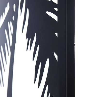 Lone Palm II Laser Cut Metal Wall Art Black - StyleCraft 5 Lone Palm II Laser Cut Metal Wall Art Black - StyleCraft - Image 3