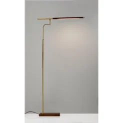 50.5" X 62.5" 3-way Barrett Floor Lamp (Includes LED Light Bulb) Brass - Adesso -Finest Home Decoration GUEST ac7723e1 c8c0 42b8 9b25 25f1f7fbab59