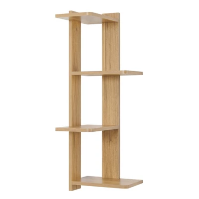 33" X 11.8" Alvar Corner 4 Tier Floating Ledge Column Wall Shelf - Danya B. 14 33" X 11.8" Alvar Corner 4 Tier Floating Ledge Column Wall Shelf - Danya B. - Image 12