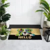 Northlight Ivory And Black "Hello" Multicolor Dog Outdoor Coir Doormat 18" X 30" -Finest Home Decoration GUEST ad43670b 8330 4dfa b3dc 1387c4276ada