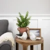 Northlight Real Touch™ Artificial Privet Plant In Vintage Milk Can Style Earthenware Pot - 14"