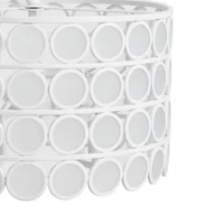 Abbot 4-Light Drum-Shaped Chandelier White - Hampton Hill -Finest Home Decoration GUEST af704bcb 17a5 4d5f b49a 6b9655fb0a0d