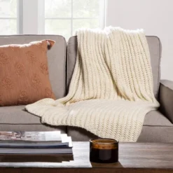 Chunky Knit Reversible Throw Blanket - Threshold™ -Finest Home Decoration GUEST b04cf30c e385 47a6 b25b 6cea8b96bae5