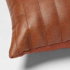 Lumbar Faux Leather Channel Stitch Decorative Throw Pillow - Threshold™ 9 Lumbar Faux Leather Channel Stitch Decorative Throw Pillow - Threshold™ -Finest Home Decoration GUEST b1248bcb 60a2 4ec2 9554 09261e433ec5
