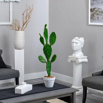 Nearly Natural 37-in Cactus Artificial Plant 3 Nearly Natural 37-in Cactus Artificial Plant