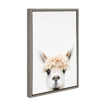 18" X 24" Sylvie Alpaca Bangs Canvas Wall Art By Amy Peterson Gray - Kate And Laurel 3 18" X 24" Sylvie Alpaca Bangs Canvas Wall Art By Amy Peterson Gray - Kate And Laurel