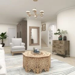 Wood Floral Intricately Carved Wall Mirror Brown - Olivia & May 26 Wood Floral Intricately Carved Wall Mirror Brown - Olivia & May -Finest Home Decoration GUEST b288855d 111b 428c a101 f8ad3de8c858