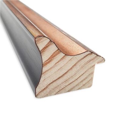 41" X 30" Non-Beveled Harmony Rose Gold Wood Wall Mirror - Amanti Art 3 41" X 30" Non-Beveled Harmony Rose Gold Wood Wall Mirror - Amanti Art