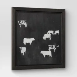 (Set Of 2) 12" X 12" Cow Collection II Framed Wall Canvases - Threshold™ -Finest Home Decoration GUEST b344498b 2140 4a52 b3be 29b42cd41f2d