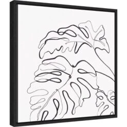 16" X 16" Infinity Of Simple II By Eva Watts Framed Canvas Wall Art - Amanti Art