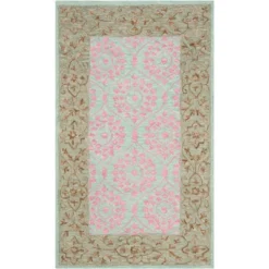 Mina Leaf Hooked Rug - Safavieh -Finest Home Decoration GUEST b44f4ecf 1465 423a 8b9a b196eb40987c