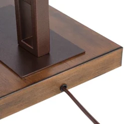 Franklin Iron Works Tahoe Rustic Industrial Downbridge Arc Floor Lamp 60" Tall Bronze Metal Faux Leather Empire Shade For Living Room Reading Bedroom -Finest Home Decoration GUEST b4f5fabc 247c 4e89 9cf2 e4c00f5e86da