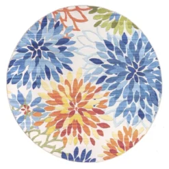 NuLOOM Rosana Floral Machine Washable Indoor/Outdoor Area Rug -Finest Home Decoration GUEST b58577da c030 4b39 8c92 48ee99c800c2