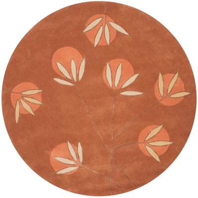 Telford Floral Tufted Rug Orange - Safavieh 8 Telford Floral Tufted Rug Orange - Safavieh - Image 6