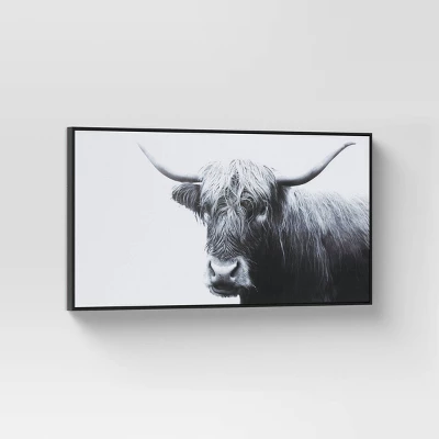 47" X 24" Highland Cow Framed Canvas - Threshold™ 4 47" X 24" Highland Cow Framed Canvas - Threshold™ - Image 2