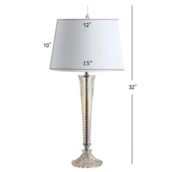 (Set Of 2) 32" Caterina Glass Table Lamp (Includes LED Light Bulb) Champagne - JONATHAN Y -Finest Home Decoration GUEST b8efada6 43a9 47fd 881d 39256090a808