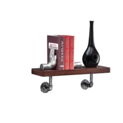 23.5" X 7.3" Industrial Pipe Wall Shelf - Danya B. 16 23.5" X 7.3" Industrial Pipe Wall Shelf - Danya B. -Finest Home Decoration GUEST b98a7429 51b0 4acb baa5 b663c02a16c6