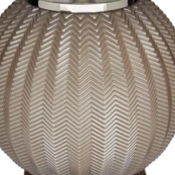 Glass Table Lamp With Drum Shade Gray - Olivia & May -Finest Home Decoration GUEST b9c9caa6 10e2 4562 8507 1d66bad9abc7