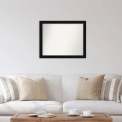 31" X 25" Non-Beveled Avon Black Wall Mirror - Amanti Art 12 31" X 25" Non-Beveled Avon Black Wall Mirror - Amanti Art -Finest Home Decoration GUEST ba86f40e accd 4d3d aaab 785469ba1c99