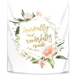 Fearfully And Wonderfully Summer Floral Geo By Wall + Wonder Wall Tapestry -Finest Home Decoration GUEST bb3c247c 2349 4211 8082 83ce20cfaaec