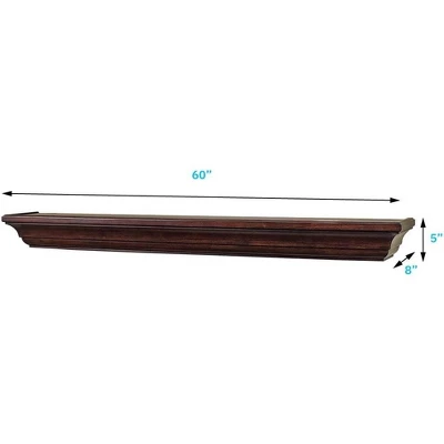 Mantels Direct Colton Floating Wood Fireplace Mantel Shelf 8 Mantels Direct Colton Floating Wood Fireplace Mantel Shelf - Image 6