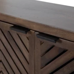 30" X 10" X 14" Mezzeta Decorative Coastal 2 Door Wall Cabinet Natural Wood - Kate & Laurel All Things Decor -Finest Home Decoration GUEST bd0063c4 c0ee 4f15 b6ce e1a8376a132d