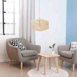 Circular Rattan Pendant Light Beige - Lalia Home -Finest Home Decoration GUEST bd0967e9 771f 40ea a68e f7280bc448ce