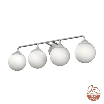 4-Light Hepburn Wall Sconce Brushed Nickel - Hunter Fan 3 4-Light Hepburn Wall Sconce Brushed Nickel - Hunter Fan