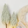 Transpac Artificial 25.59 In. Off-White Christmas Winter Wonderland Trees Set Of 3