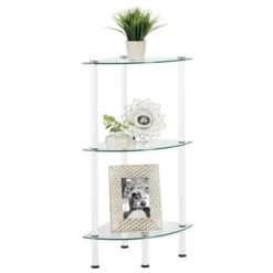 MDesign Glass/Metal Household Corner Organizer Shelf 30 MDesign Glass/Metal Household Corner Organizer Shelf -Finest Home Decoration GUEST c0179228 4f5e 4c3b af25 b36f2e721b09
