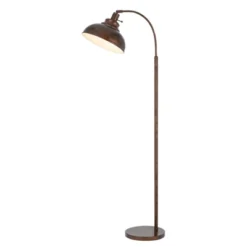61" Adjustable Height Metal Floor Lamp Rust - Cal Lighting