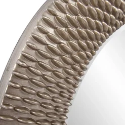 22" Round Bergman Decorative Wall Mirror Dark Silver - Howard Elliott -Finest Home Decoration GUEST c13f276d ac1f 49f4 9248 8c2a775fa10e