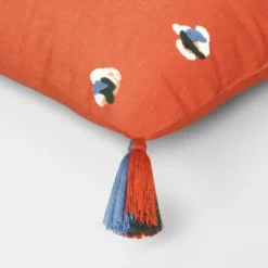 Abstract Dots Embroidered Cotton Square Throw Pillow - Room Essentials™ -Finest Home Decoration GUEST c189501b 665b 484f a7bd 0be577802d41