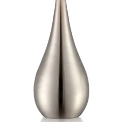 360 Lighting Evans Modern Accent Table Lamps 21" High Set Of 2 Brushed Nickel Metal Teardrop White Cylinder Shade For Bedroom Living Room House Home -Finest Home Decoration GUEST c23f0c8c 0c7b 4775 9fe2 f97f0451aa65