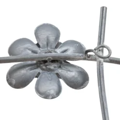 Flower Gray Metal Wall Art - Foreside Home & Garden -Finest Home Decoration GUEST c2428ea5 a708 4b4c 9fed 3fd780defd18