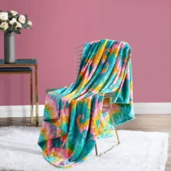 50"x70" Tie Dye Love Reversible Throw Blanket - Betseyville -Finest Home Decoration GUEST c34a6477 afe5 486c a842 9608cf7966b7