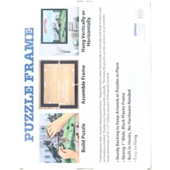 Fun Wares Matte Black Puzzle Frame | 20 X 27 Inches