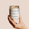 Sweet Water Decor OMG You're Engaged Large Quote Text 9oz Clear Jar Candle -Finest Home Decoration GUEST c4eff959 3913 4614 aa21 9e154280c565